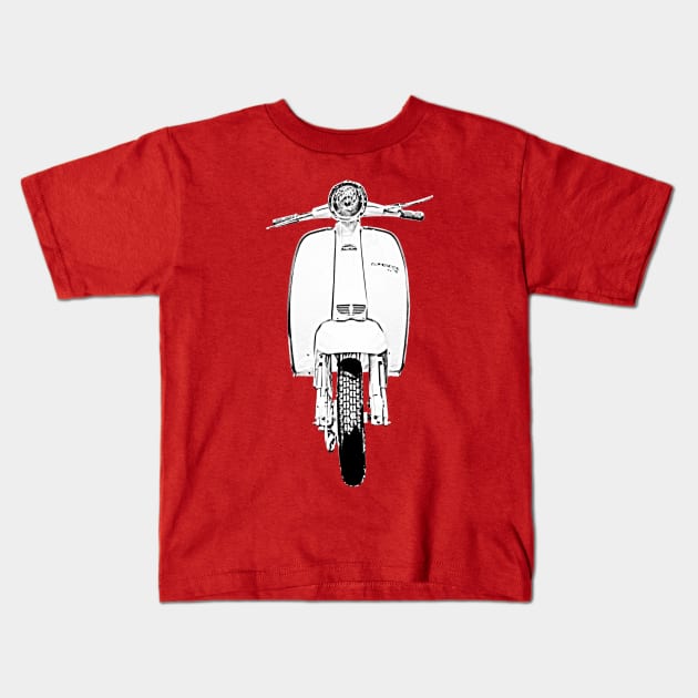 Classic 1960s Lambretta TV200 scooter Kids T-Shirt by soitwouldseem